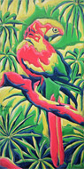 Parrot Jungle dans (oilpainting)