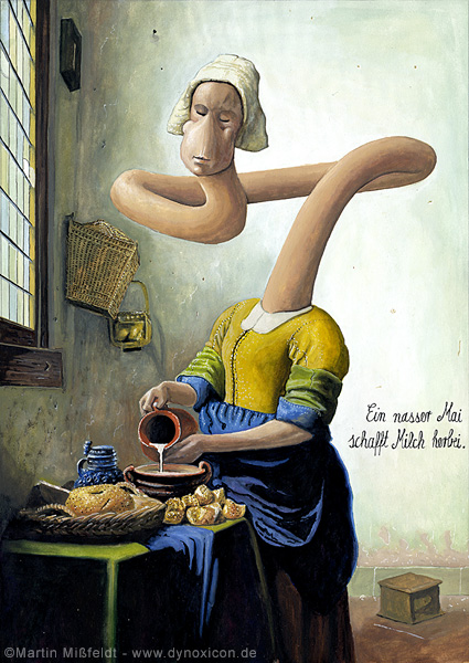 Ménage lait après Johannes Vermeer