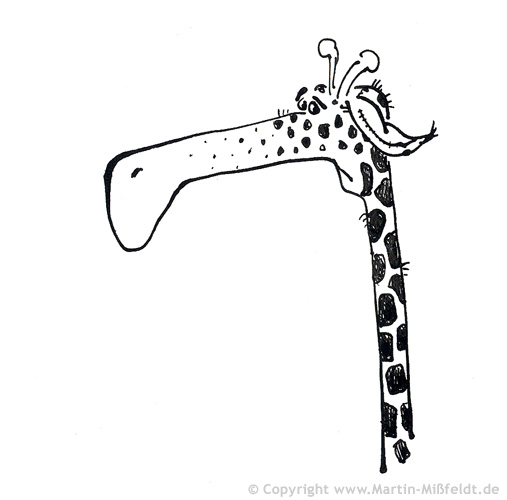 Giraffe est triste