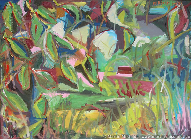 Peinture à l'huile forêt