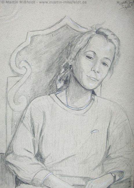 Portrait de Sibylle (dessin)